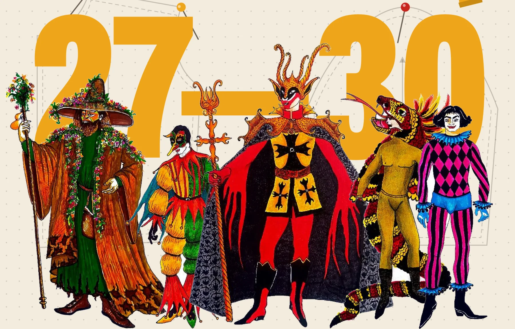 Figurines del maestro Felipe Millán sobre las fechas 27—30